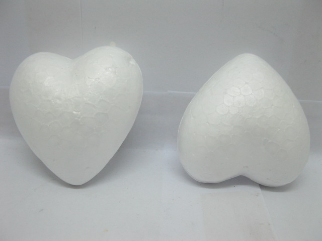 200Pcs New Polystyrene Foam Heart Decoration Craft DIY 60mm - Click Image to Close